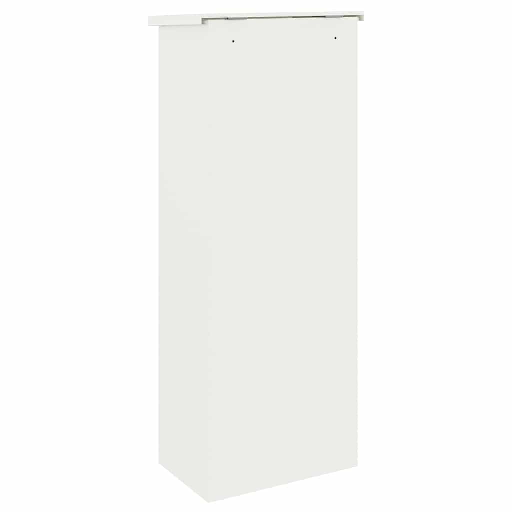 Sandučić za pakete s pohranom Bijelo 44,5 x 29 x 110,5 cm Čelik