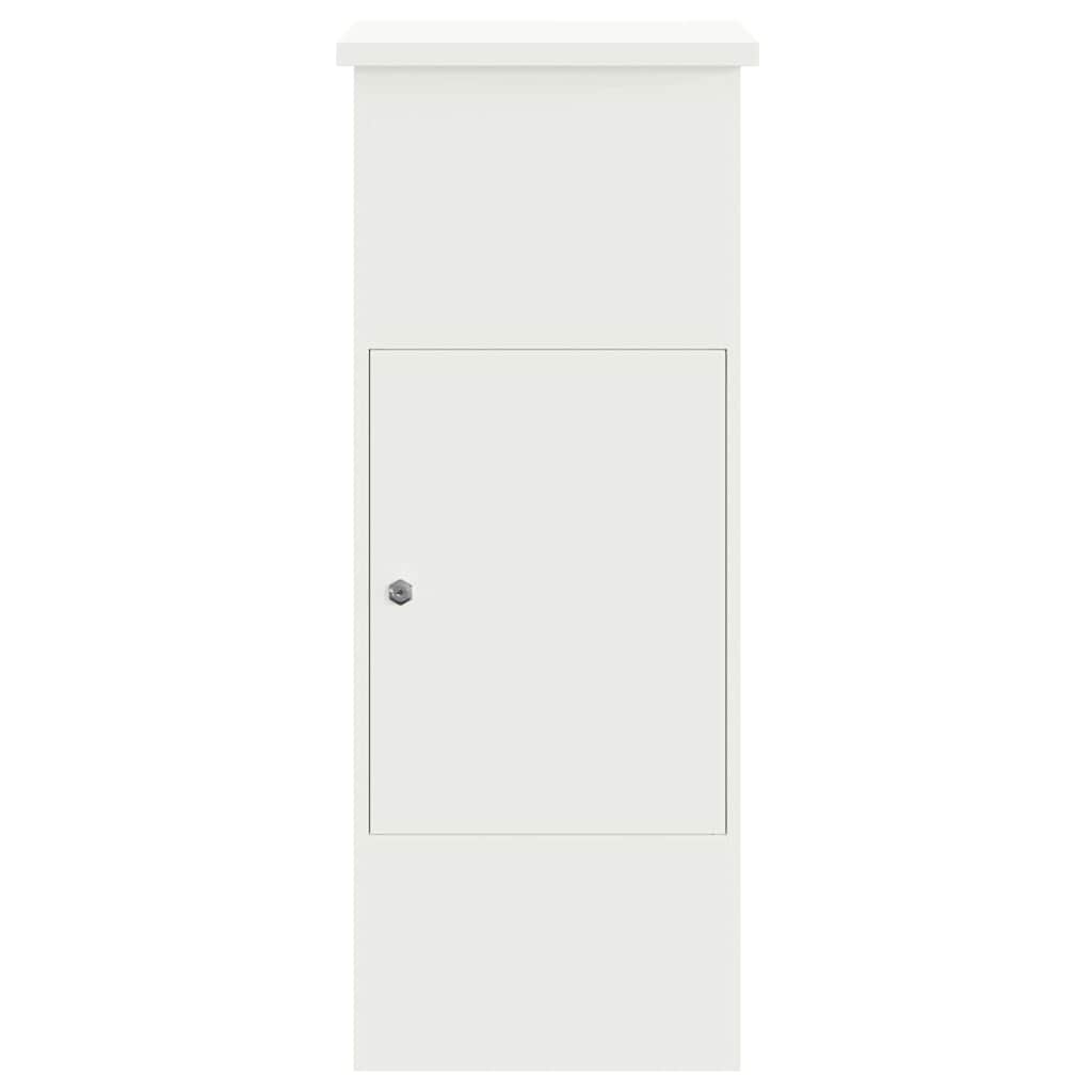 Sandučić za pakete s pohranom Bijelo 44,5 x 29 x 110,5 cm Čelik