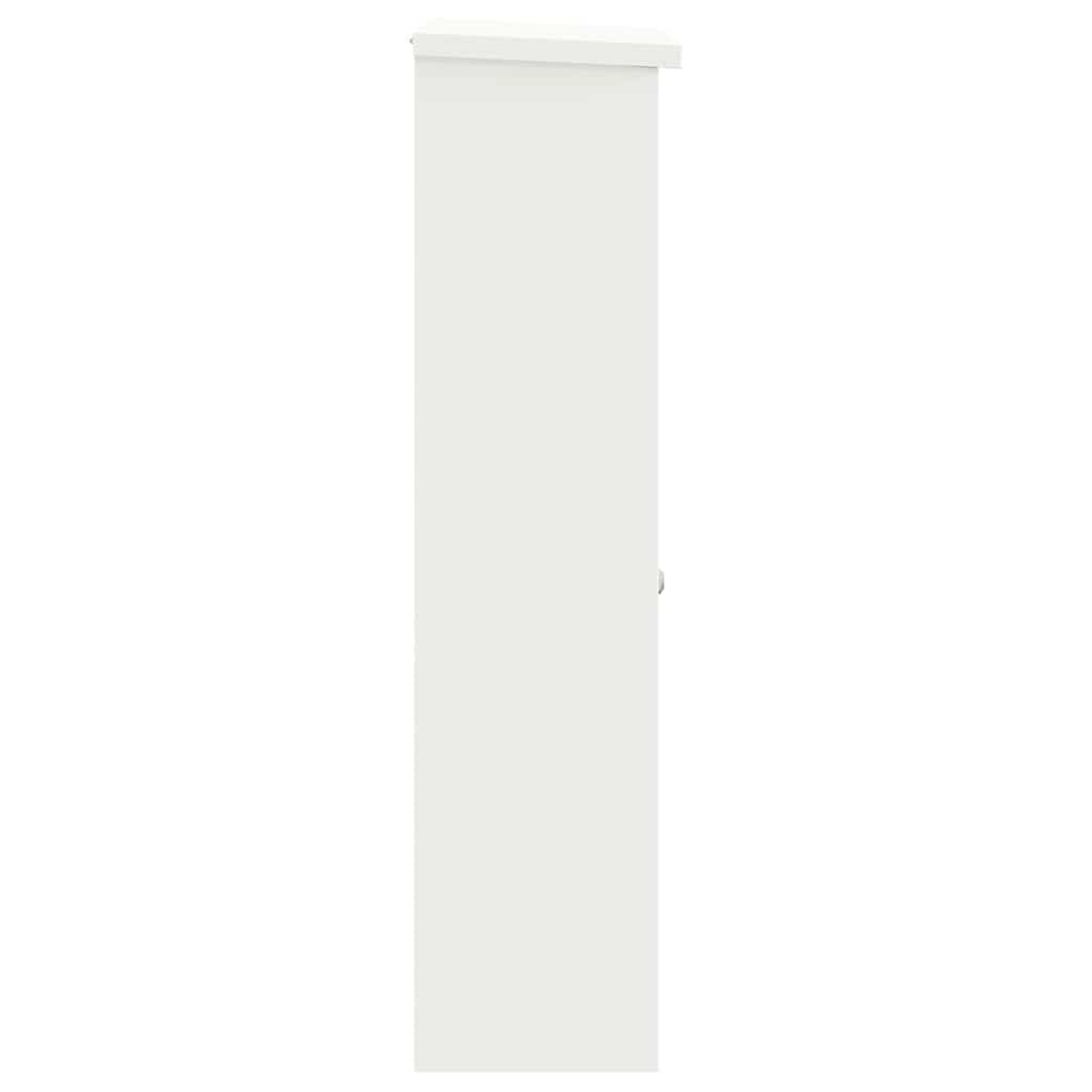 Sandučić za pakete s pohranom Bijelo 44,5 x 29 x 110,5 cm Čelik