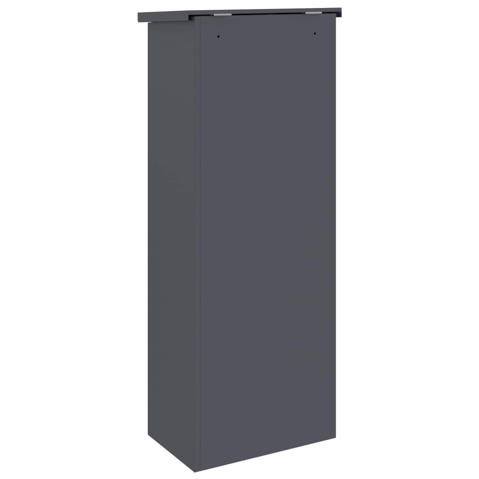 Sandučić za pakete Antracit 44,5 x 29 x 110,5 cm Čelik