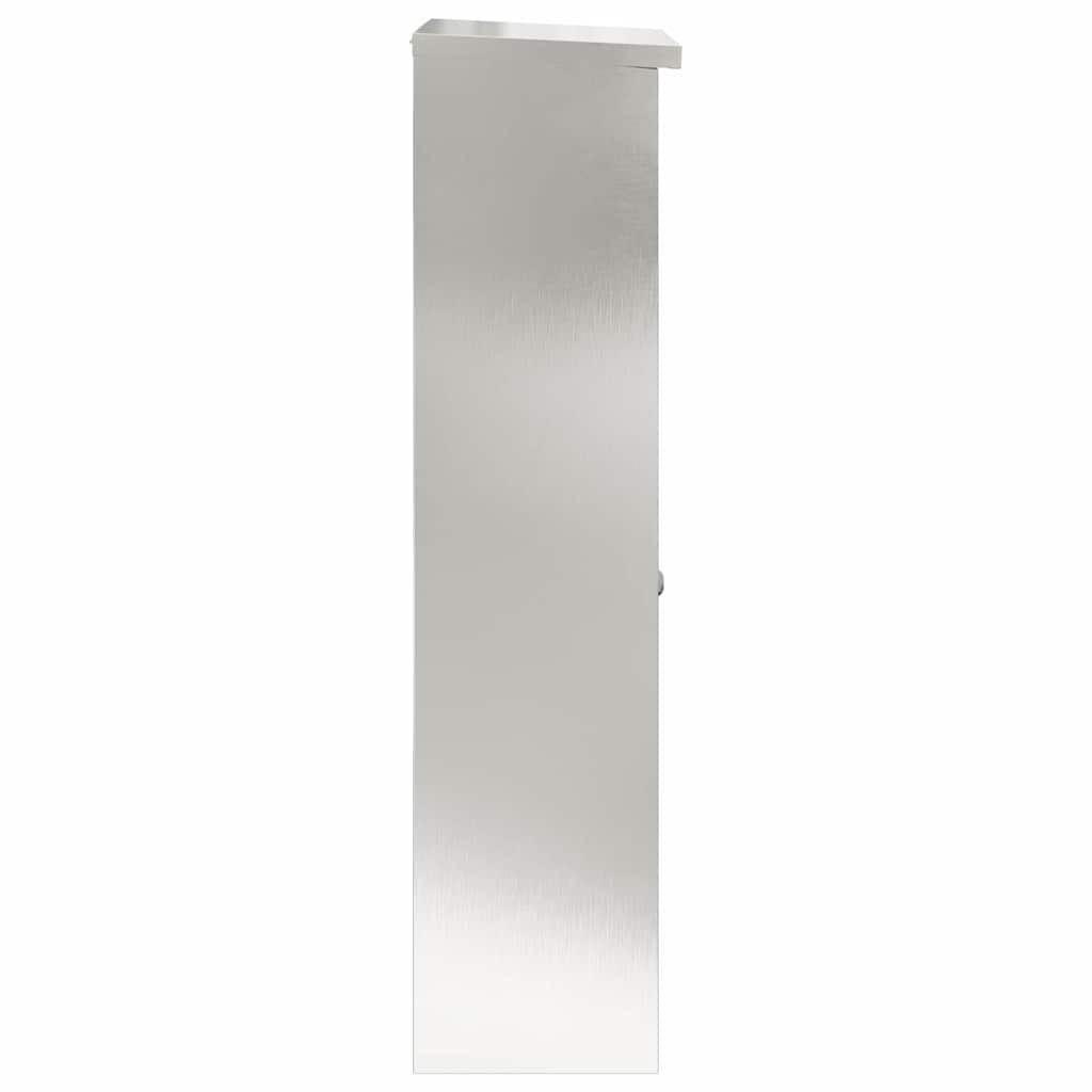 Sandučić za pakete s pohranom Srebrno 44,5 x 29 x 110,5 cm