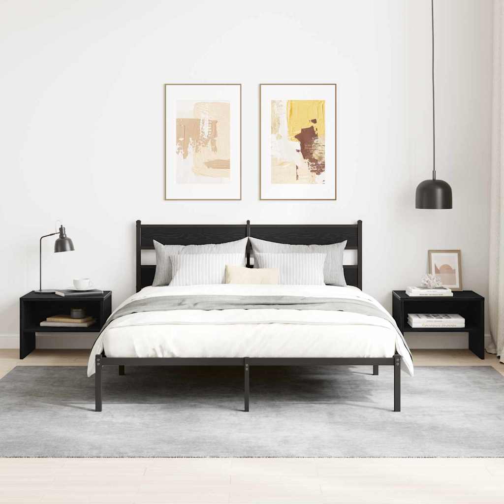 Noćni ormar Crni hrast 40 x 40 x 30 cm Konstruirano drvo