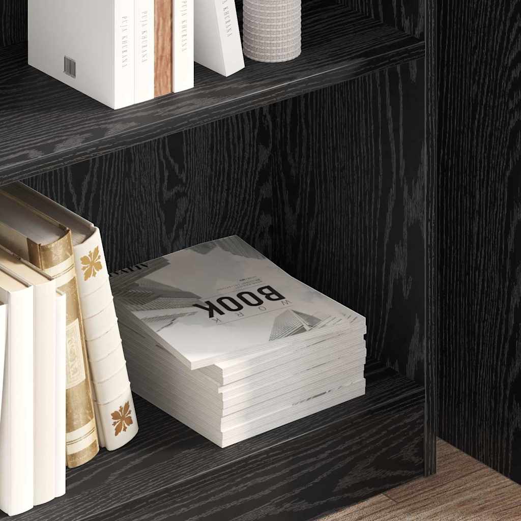 Polica Crni hrast 80 x 24 x 76 cm Konstruirano drvo