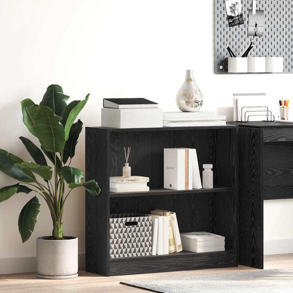 Polica Crni hrast 80 x 24 x 76 cm Konstruirano drvo
