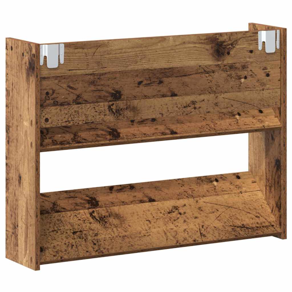 Ormar za cipele s policom 2 pcs Staro drvo 80 x 18 x 60 cm