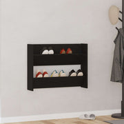 Ormar za cipele Crni hrast 82 x 18 x 60 cm Konstruirano drvo