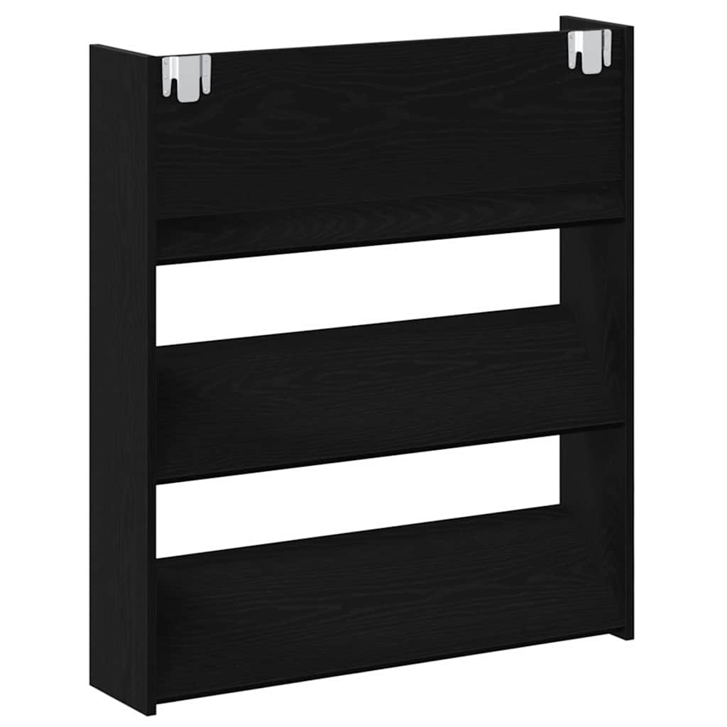 Ormar za cipele s policom 2 pcs Crni hrast 86 x 18 x 90 cm