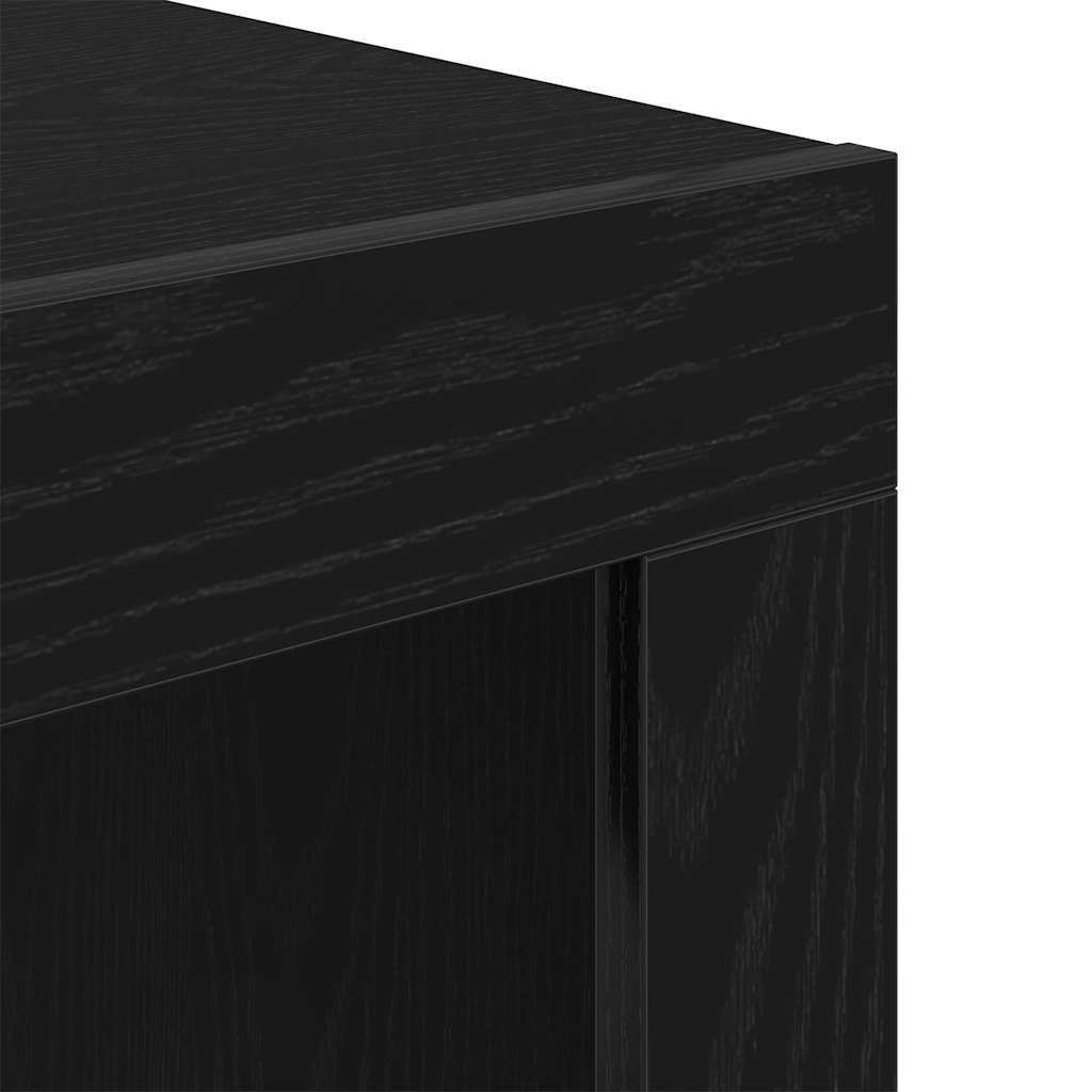 Kava Stol Crni hrast 50 x 50 x 35 cm Konstruirano drvo