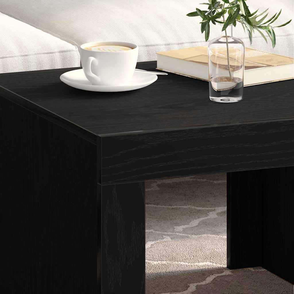 Kava Stol Crni hrast 50 x 50 x 35 cm Konstruirano drvo