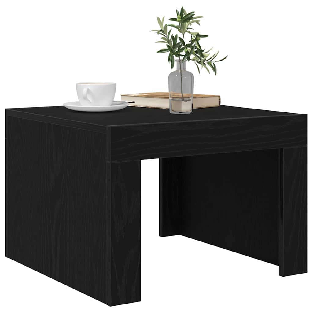 Kava Stol Crni hrast 50 x 50 x 35 cm Konstruirano drvo