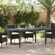 Vanjski stol za večeru 2 pcs Antracit 210 x 90 x 73 cm Čelik
