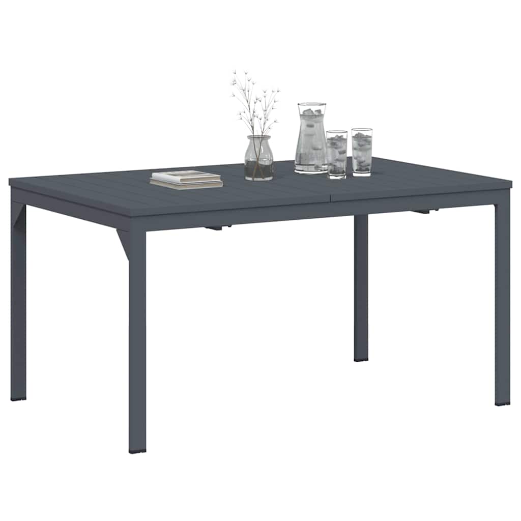 Vanjski stol za večeru 2 pcs Antracit 210 x 90 x 73 cm Čelik