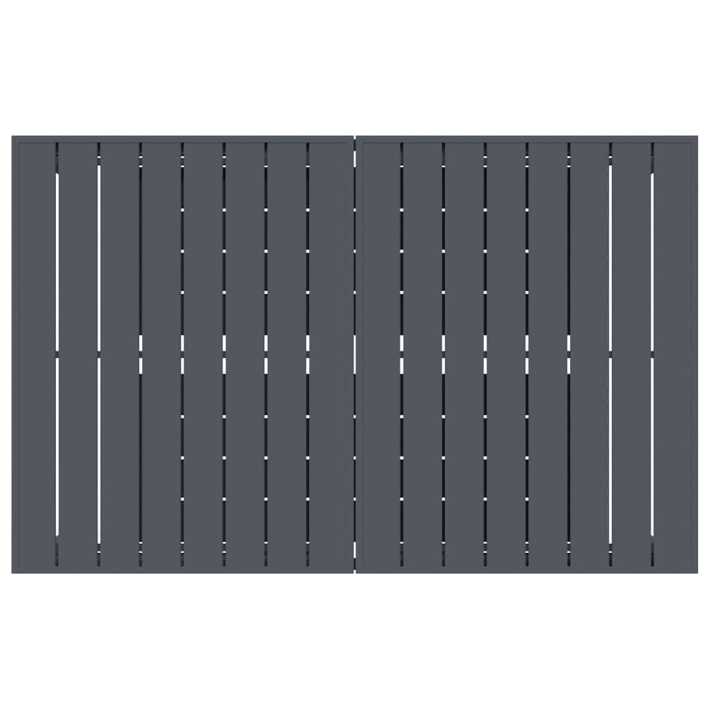 Vanjski stol za večeru 2 pcs Antracit 210 x 90 x 73 cm Čelik