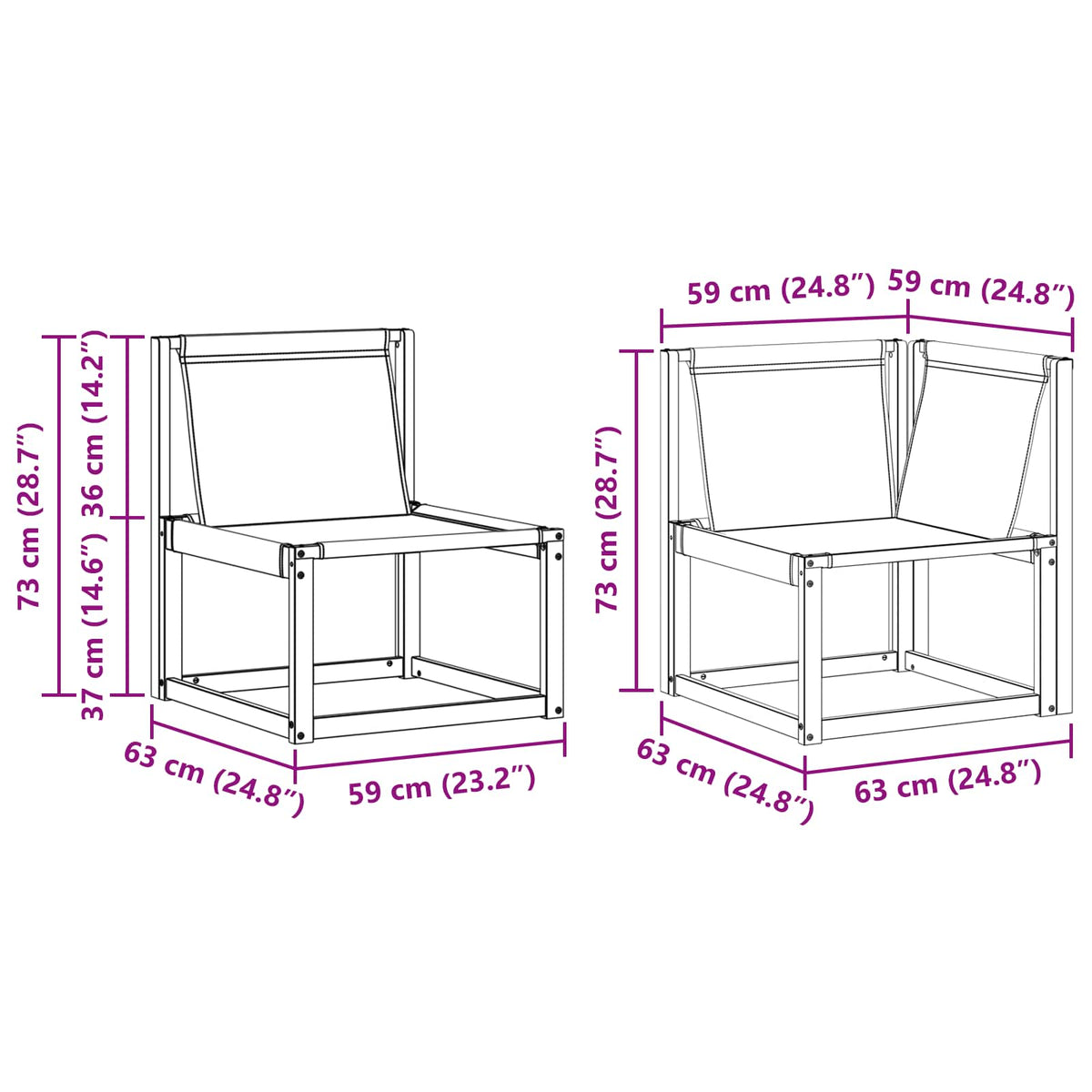 Set vanjskih sofa 8 kom. Prirodna i krem