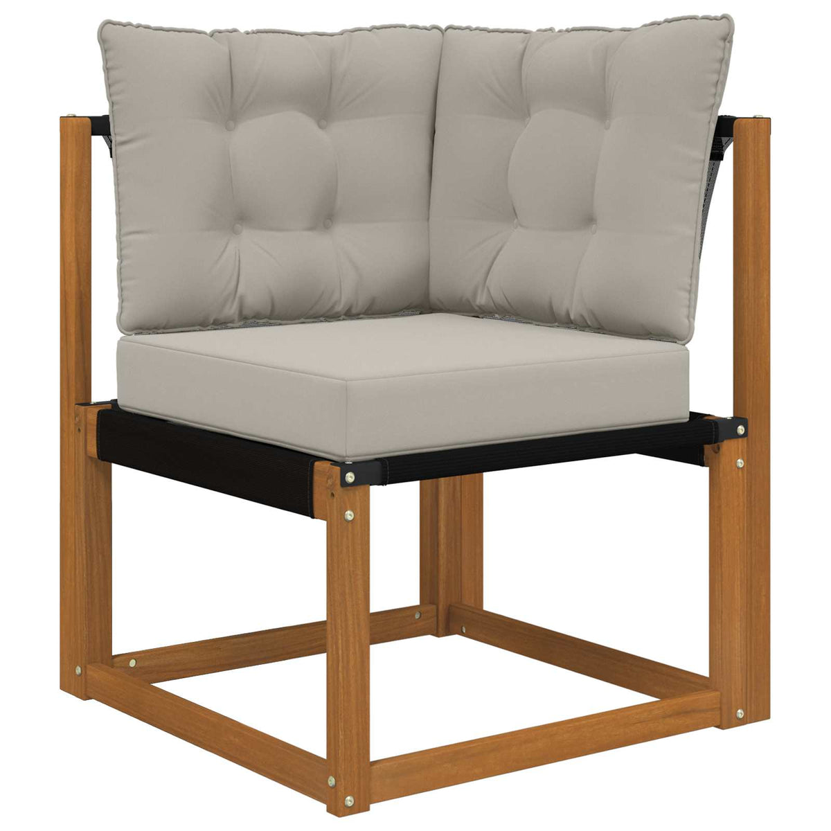 Set vanjskih sofa 6 pcs Prirodna i Svjetlosiva
