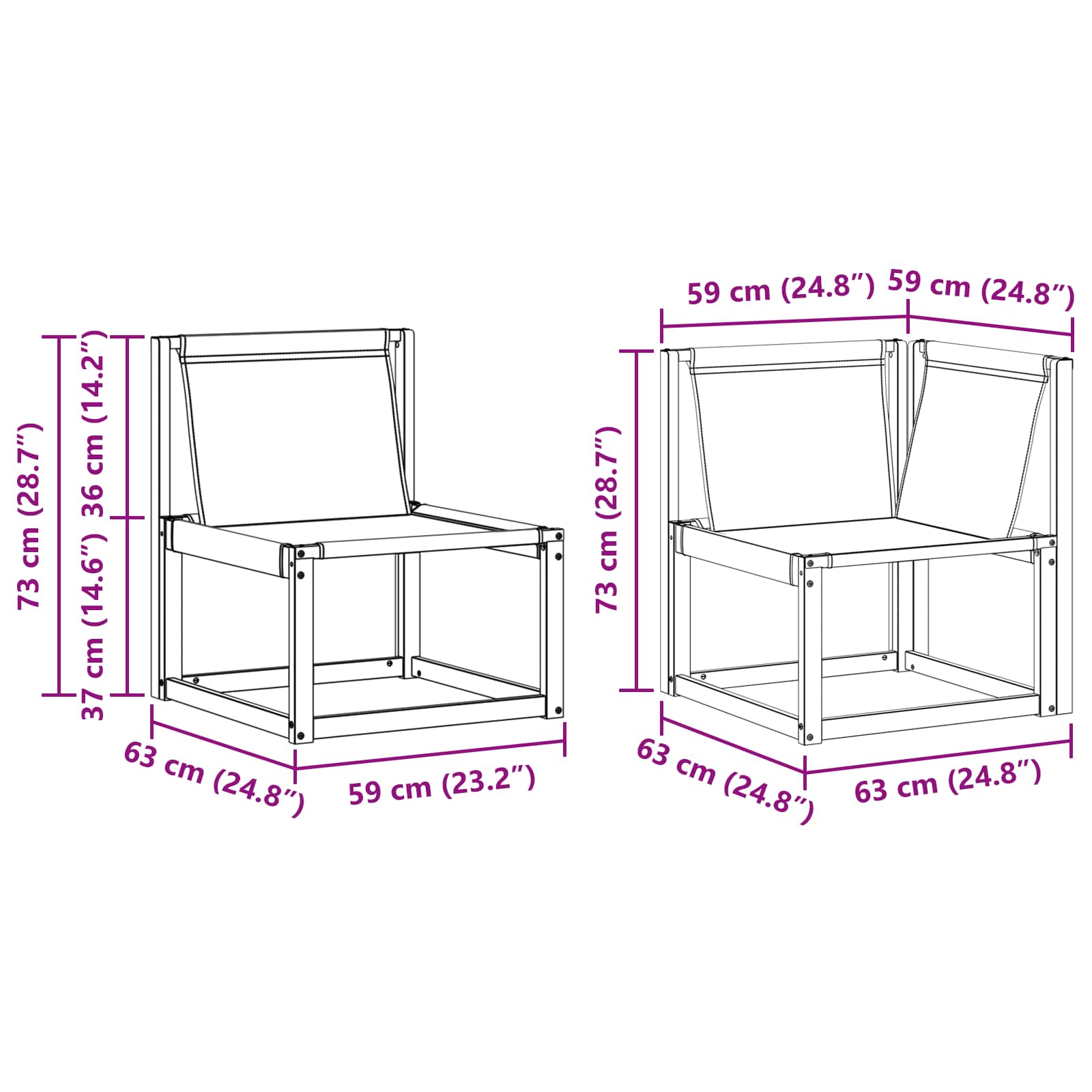 Set vanjskih sofa s jastukom 7 pcs Prirodna i Svjetlosiva