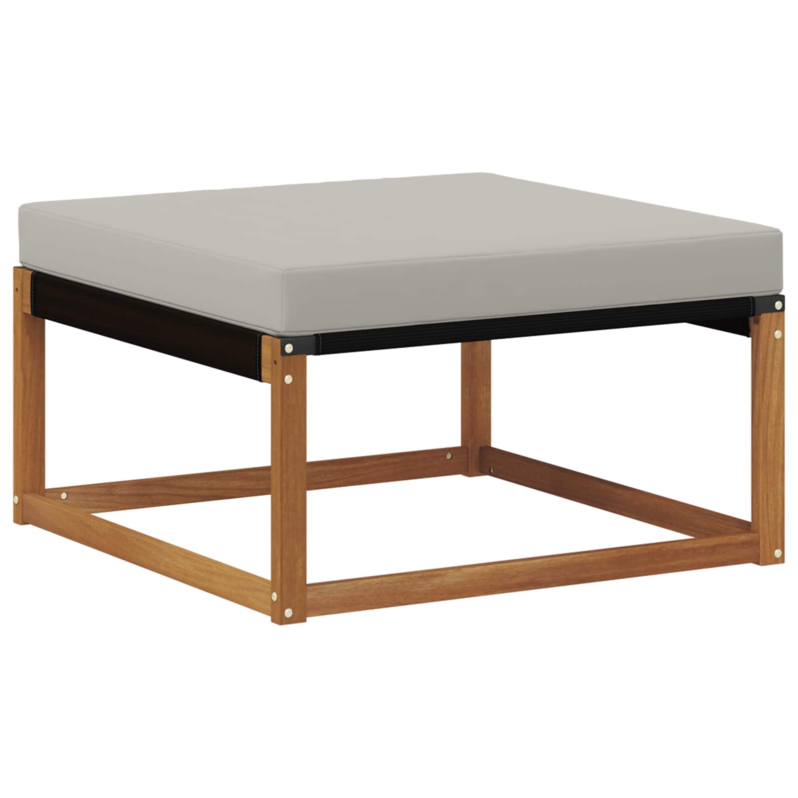 Set vanjskih sofa s jastukom 4 pcs Prirodna i svjetlosiva