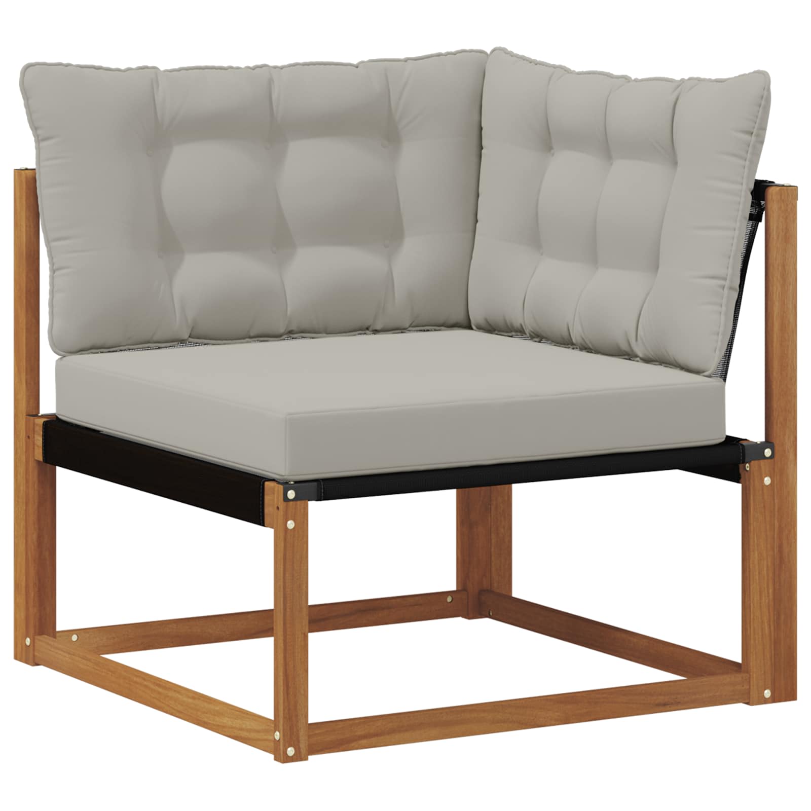 Set vanjskih sofa s jastukom 7 pcs Prirodna i svjetlosiva