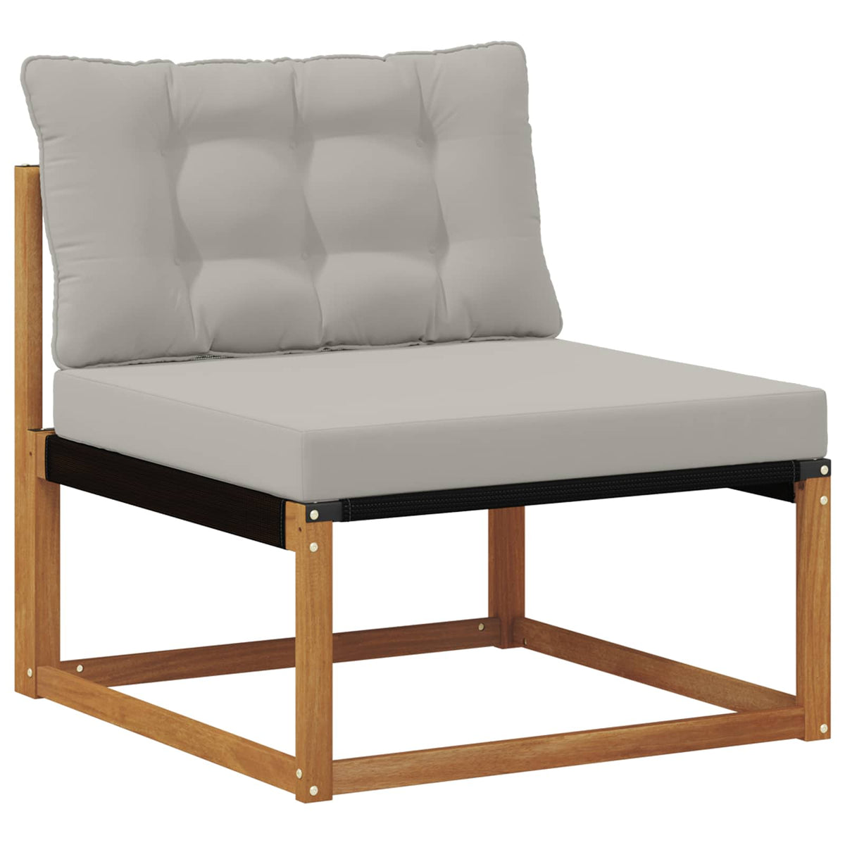 Set vanjskih sofa 9 pcs Prirodna i svjetlosiva