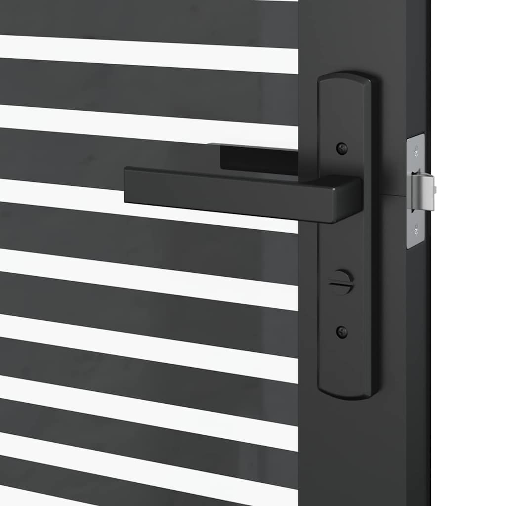 Staklena vrata Prugasti Crna 93 x 3,5 x 201,5 cm Aluminij