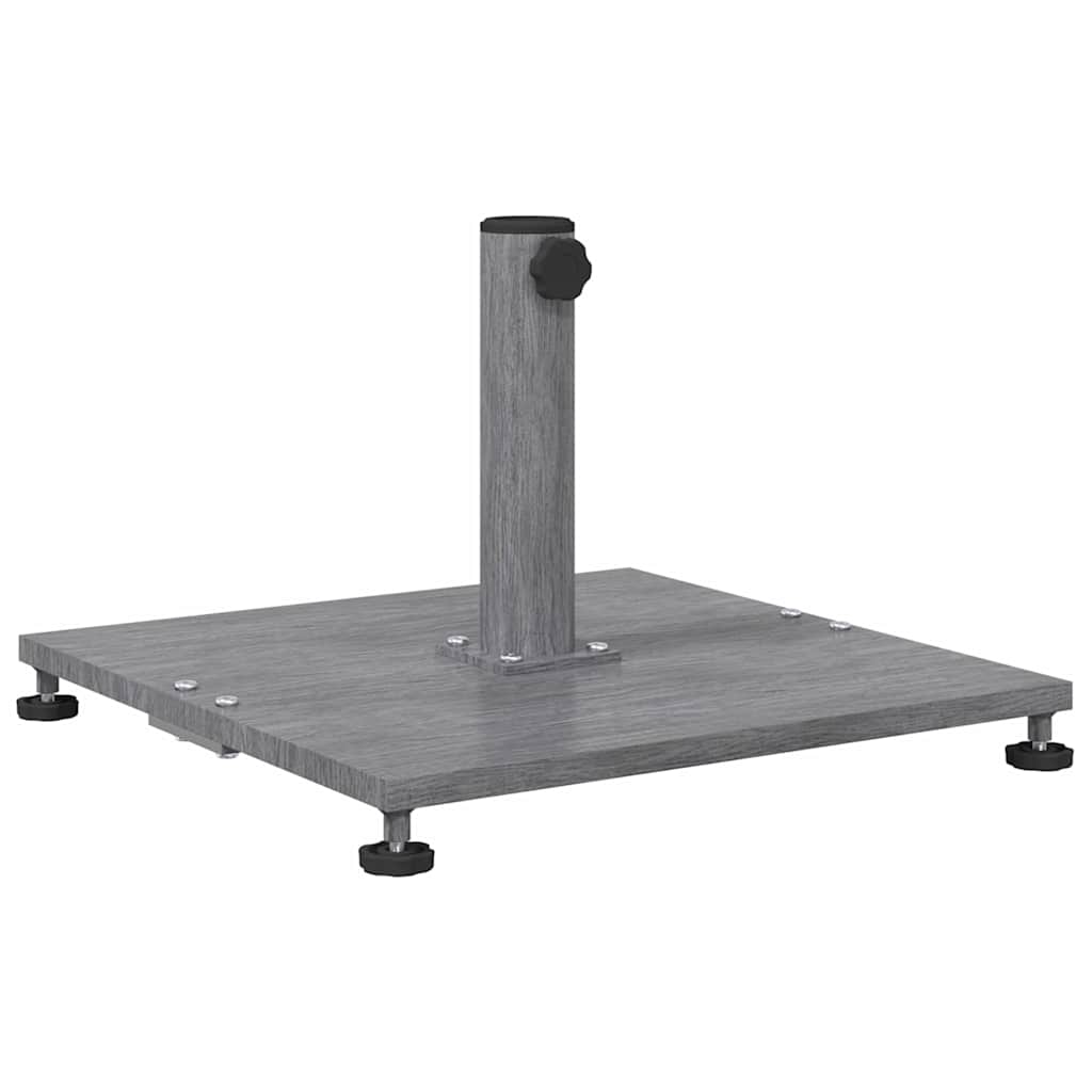 Baza za suncobran Tamno siva drvena izgled 45 x 45 x 31 cm