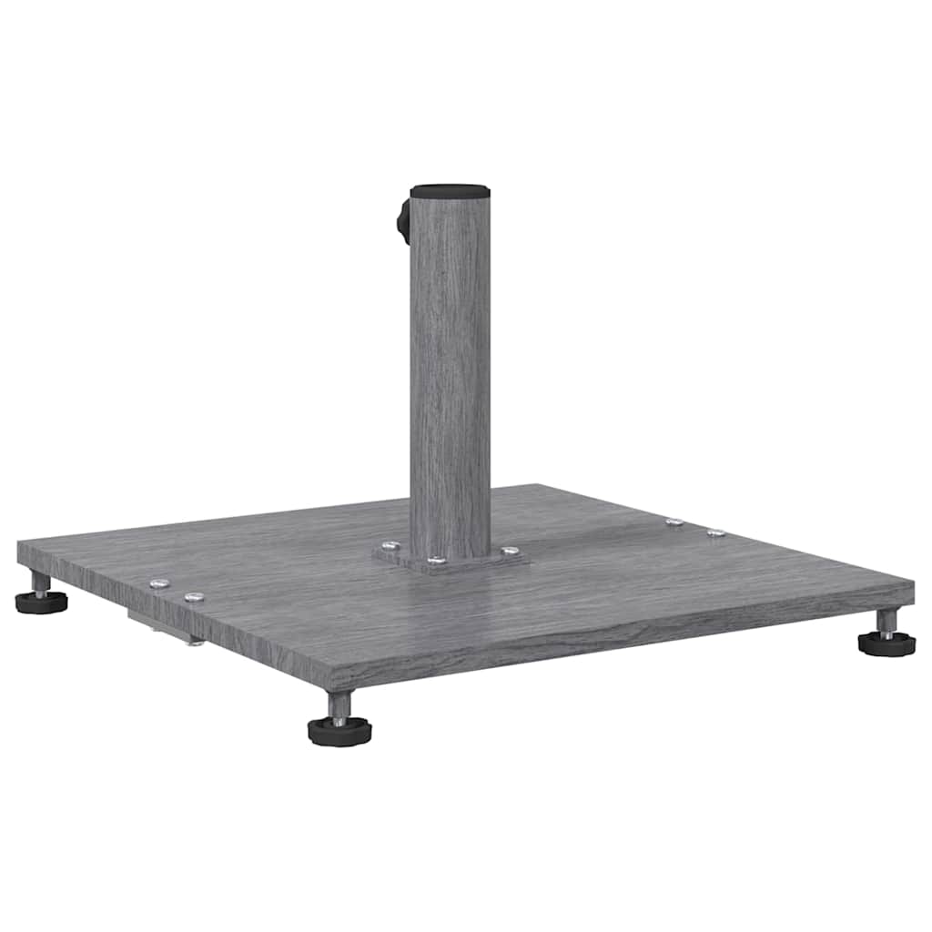 Baza za suncobran Tamno siva drvena izgled 45 x 45 x 31 cm