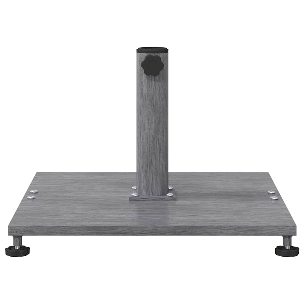 Baza za suncobran Tamno siva drvena izgled 45 x 45 x 31 cm