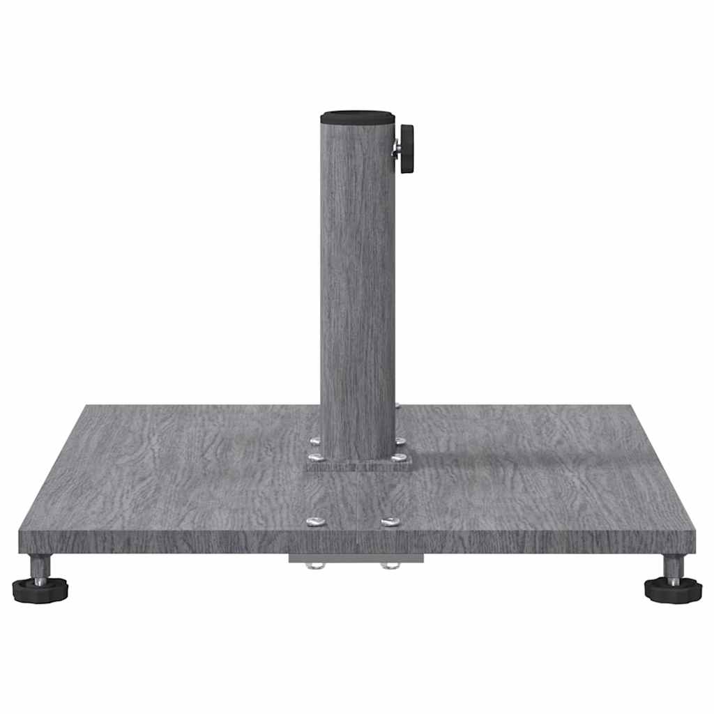 Baza za suncobran Tamno siva drvena izgled 45 x 45 x 31 cm