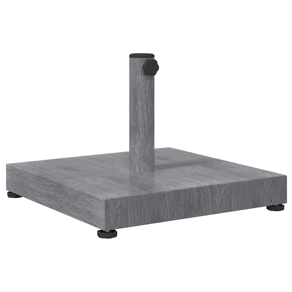 Baza za suncobran Tamno siva drvenasta 45 x 45 x 31,5 cm