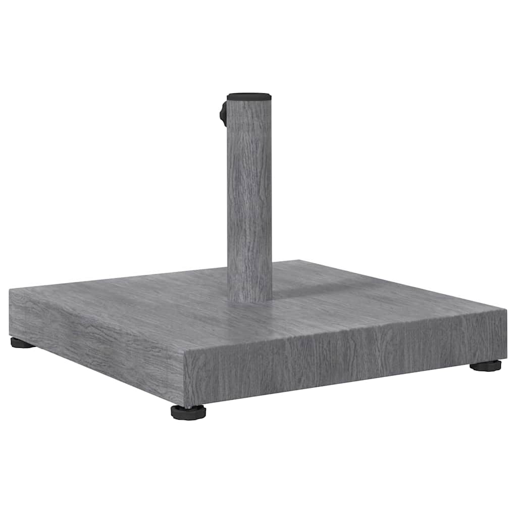 Baza za suncobran Tamno siva drvenasta 45 x 45 x 31,5 cm