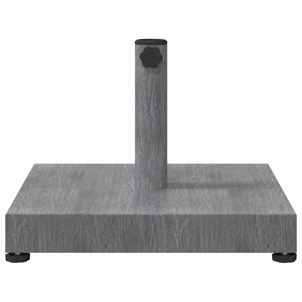 Baza za suncobran Tamno siva drvenasta 45 x 45 x 31,5 cm