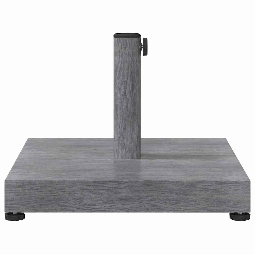 Baza za suncobran Tamno siva drvenasta 45 x 45 x 31,5 cm