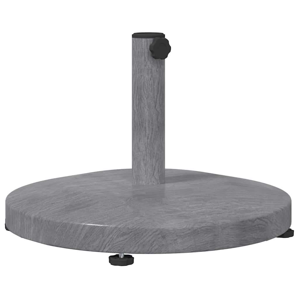 Baza za suncobran Tamno siva drvenasta 48 x 48 x 32 cm