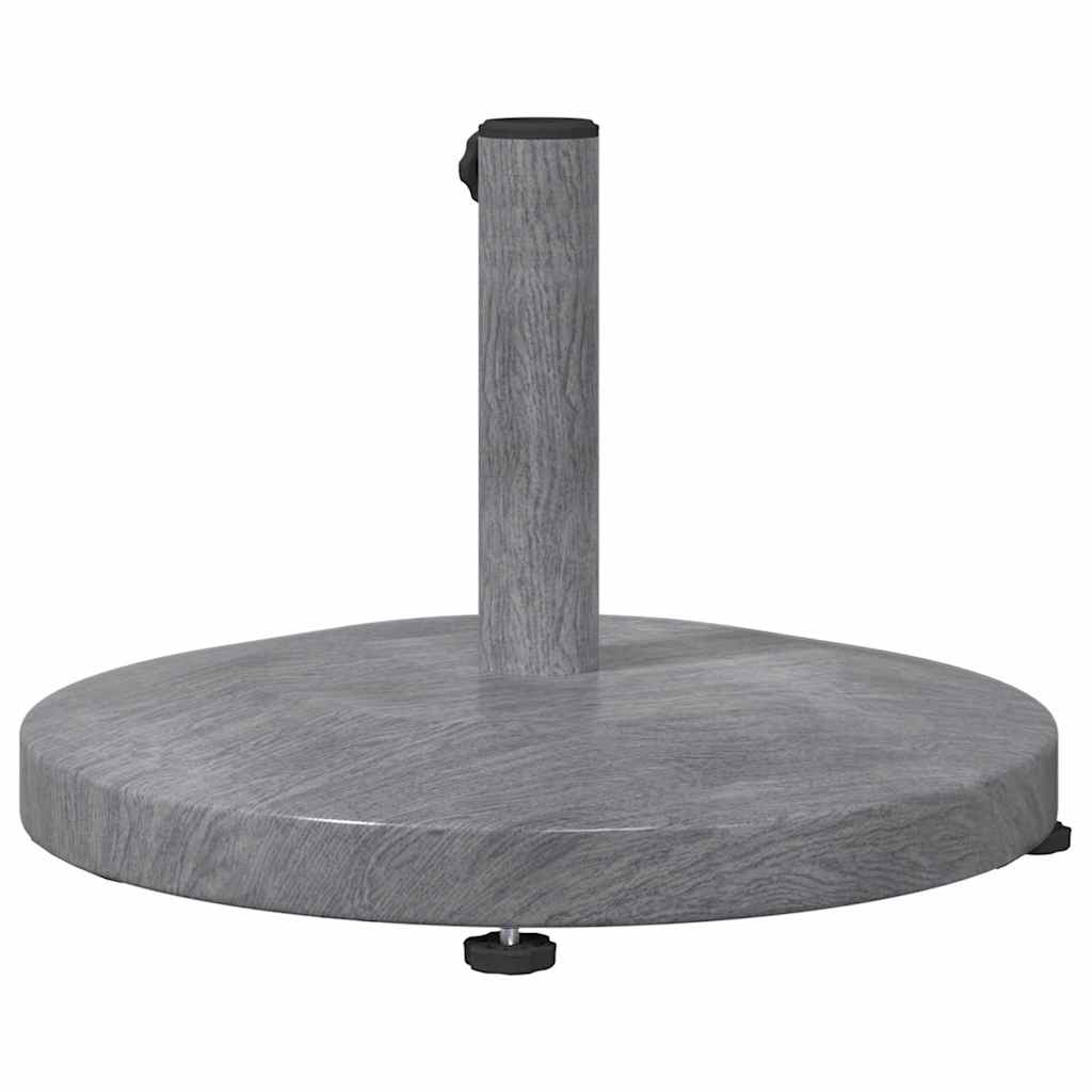 Baza za suncobran Tamno siva drvenasta 48 x 48 x 32 cm