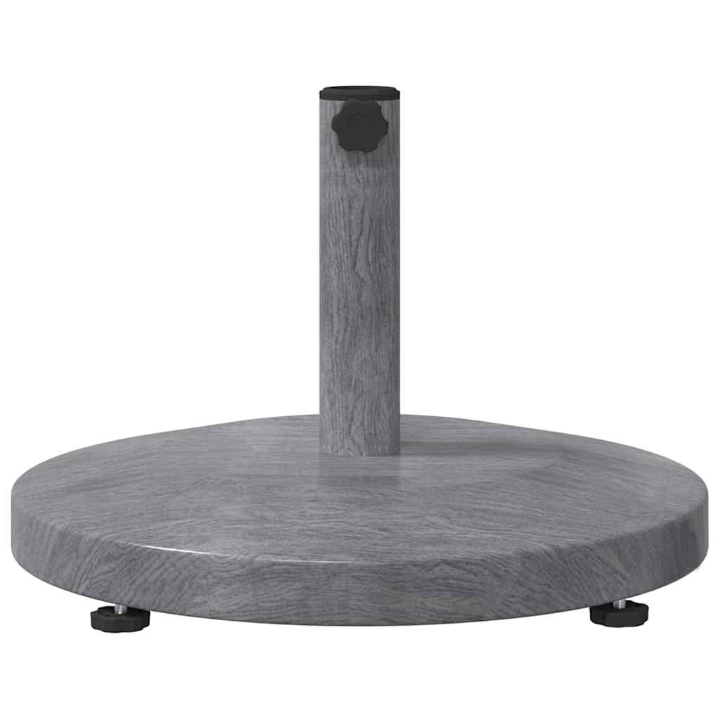 Baza za suncobran Tamno siva drvenasta 48 x 48 x 32 cm