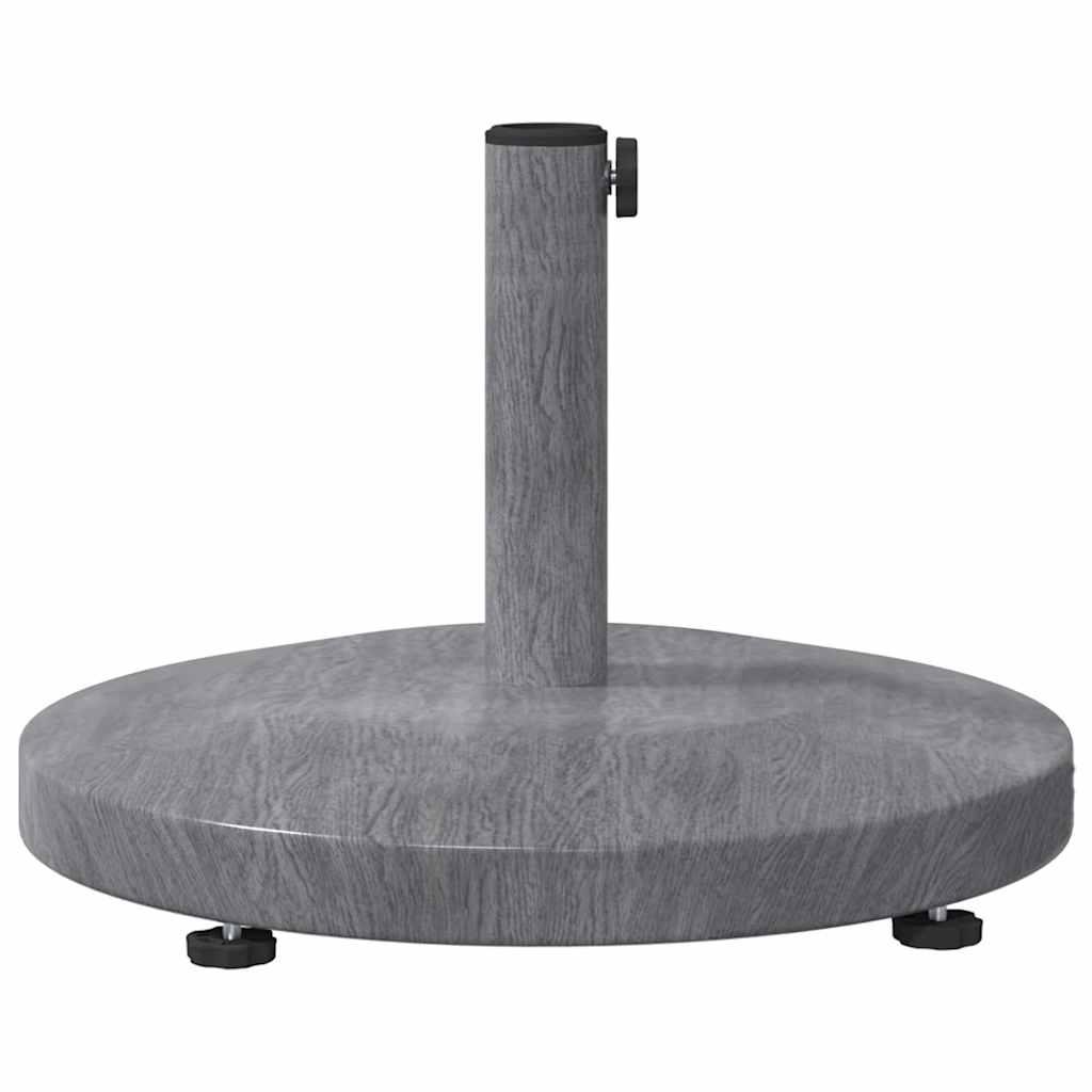 Baza za suncobran Tamno siva drvenasta 48 x 48 x 32 cm
