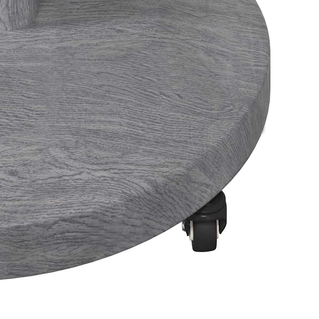 Baza za suncobran Tamno siva drvenasta 48 x 48 x 32 cm
