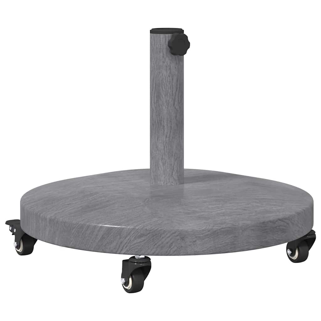 Baza za suncobran Tamno siva drvenasta 48 x 48 x 32 cm