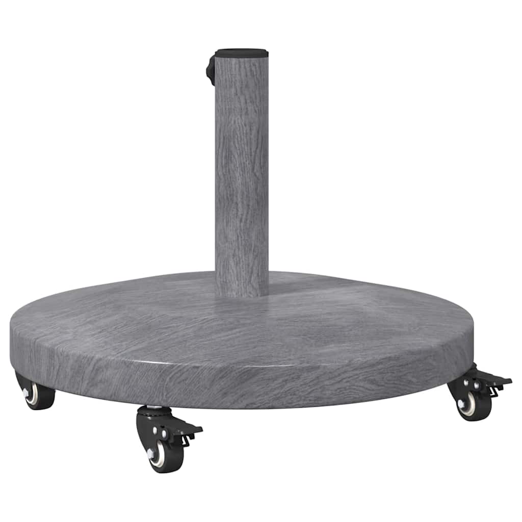 Baza za suncobran Tamno siva drvenasta 48 x 48 x 32 cm