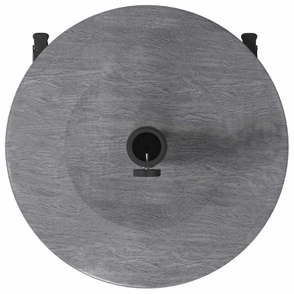 Baza za suncobran Tamno siva drvenasta 48 x 48 x 32 cm