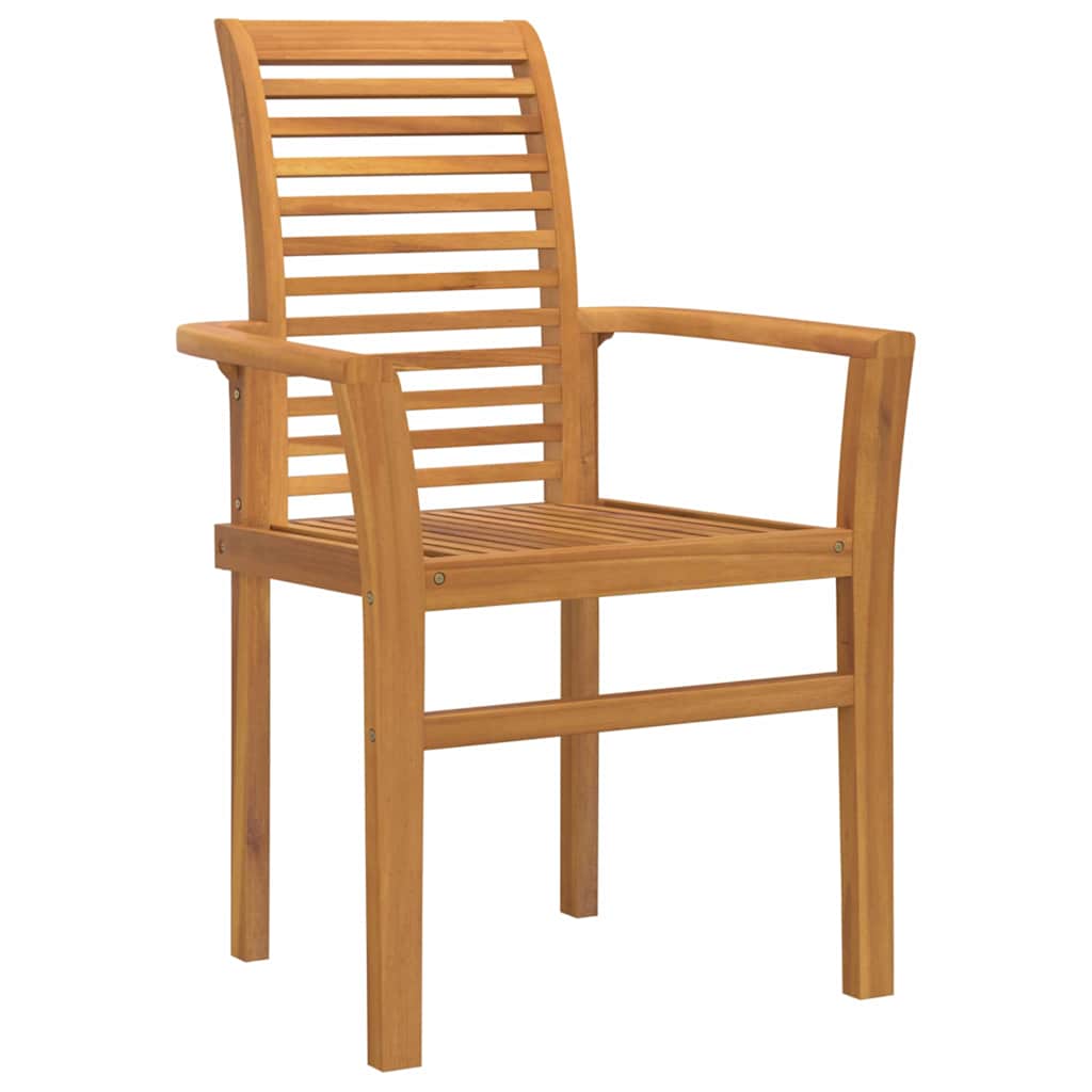 Vrtni set za objed 7 pcs Smeđa Čvrsto teak drvo