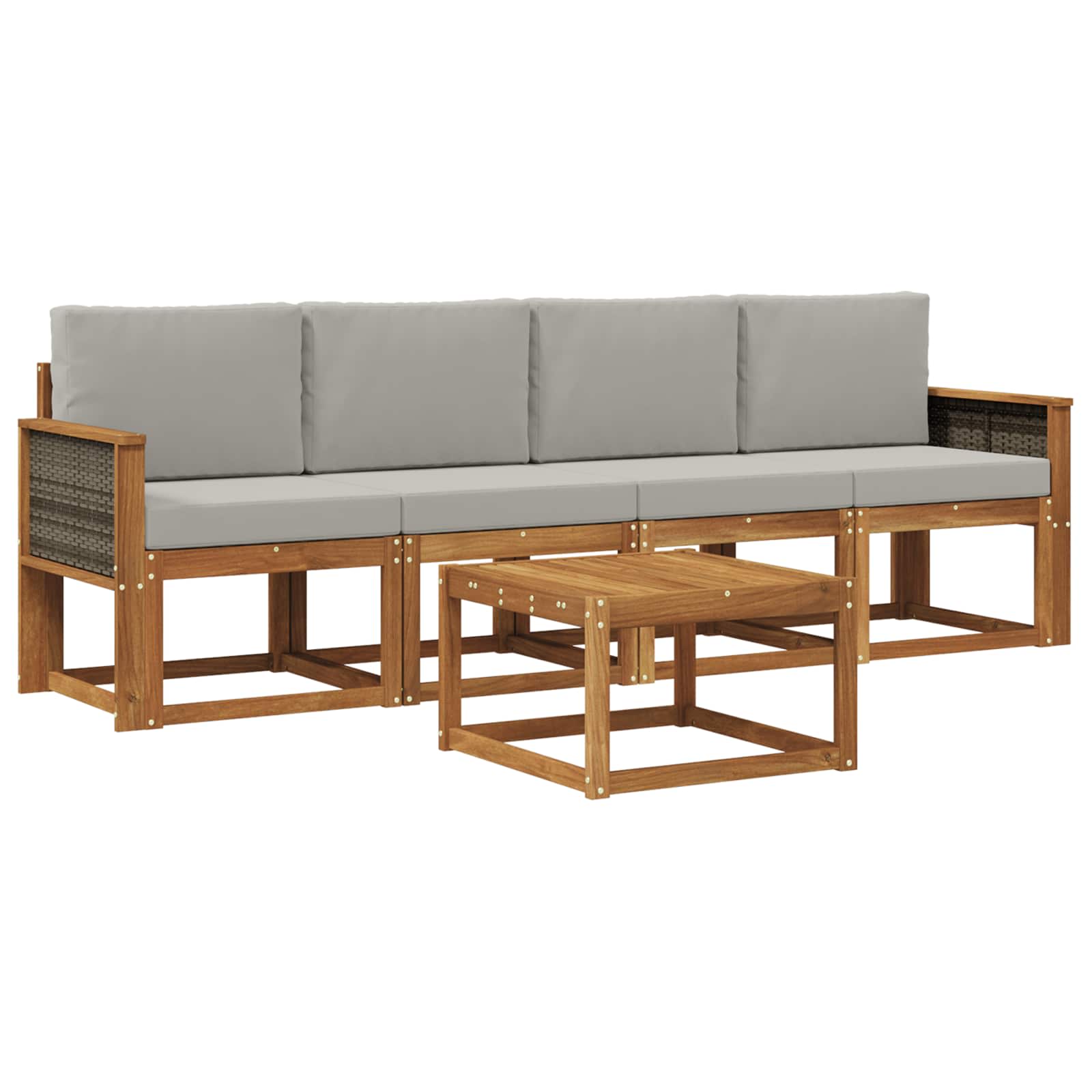Set vanjskih sofa s jastukom 4 pcs