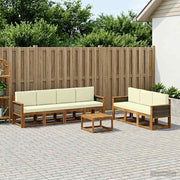 Set vanjskih sofa s jastukom 7 pcs