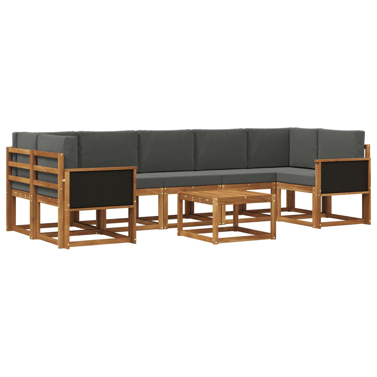 Set vanjskih sofa s jastukom 6 pcs
