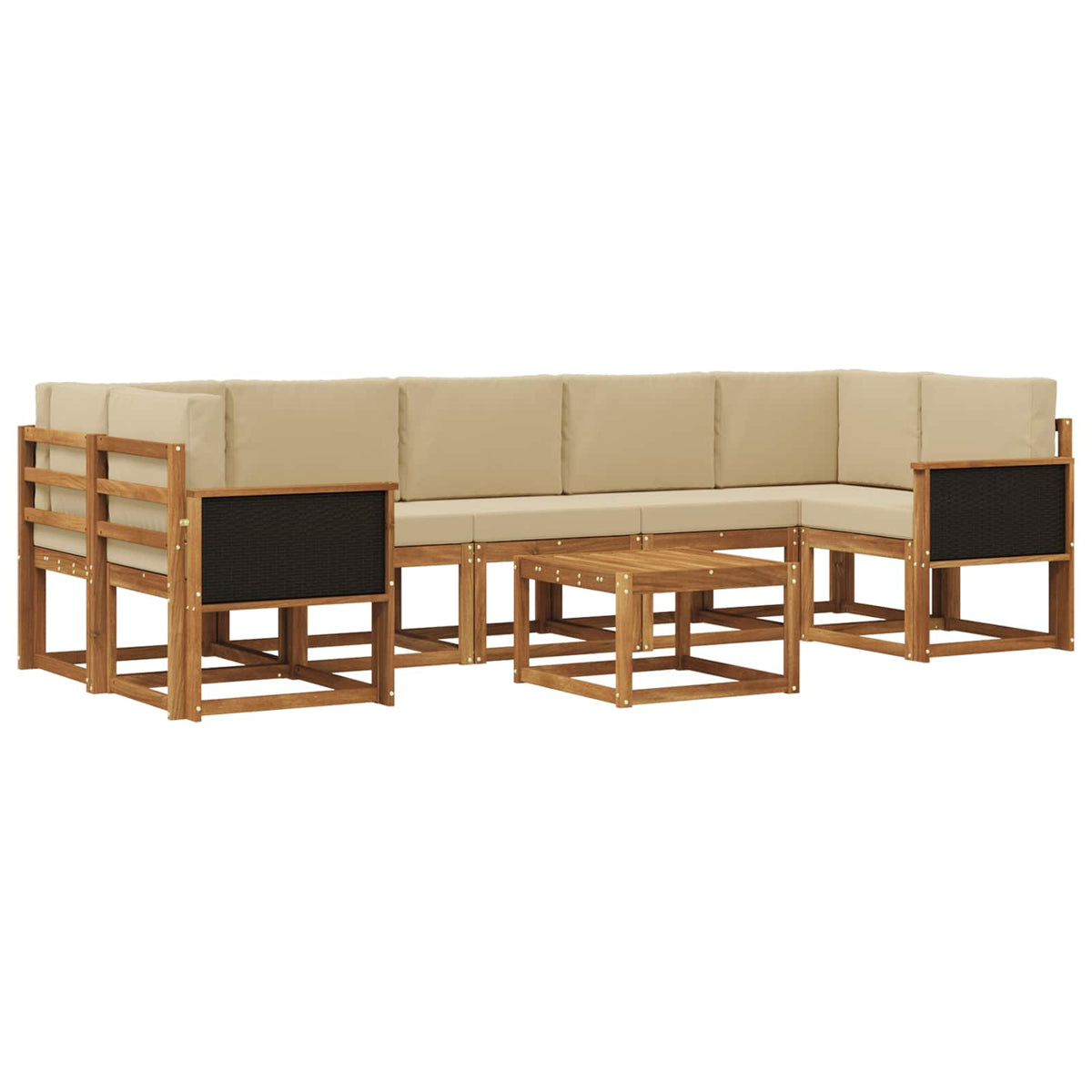 Set vanjskih sofa s jastukom 6 pcs