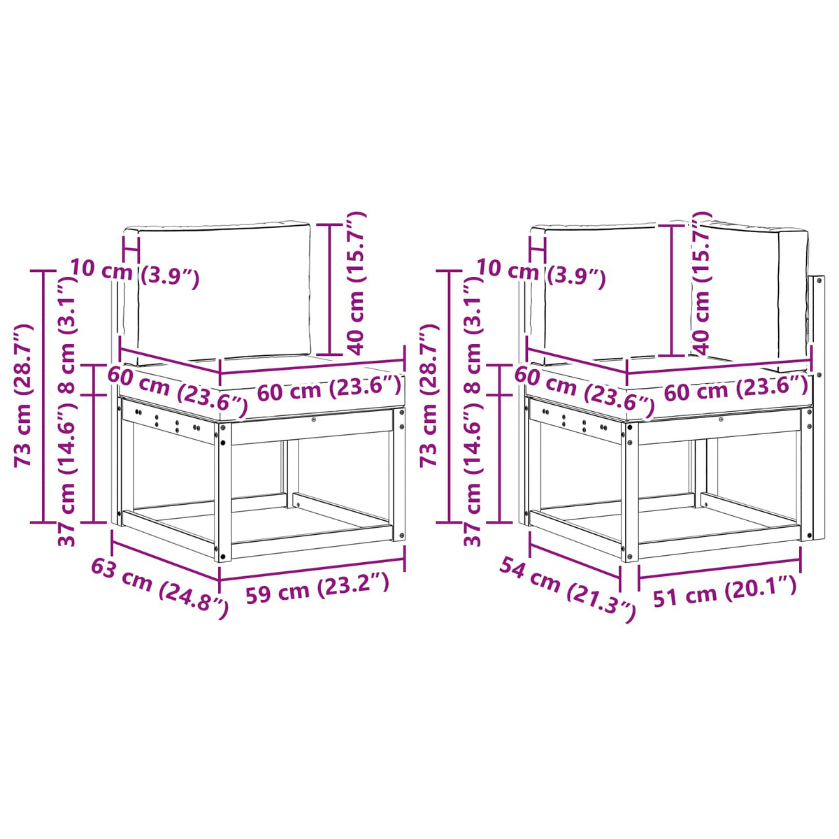 Set vanjskih sofa 4 kom. Prirodna i krem Poliester