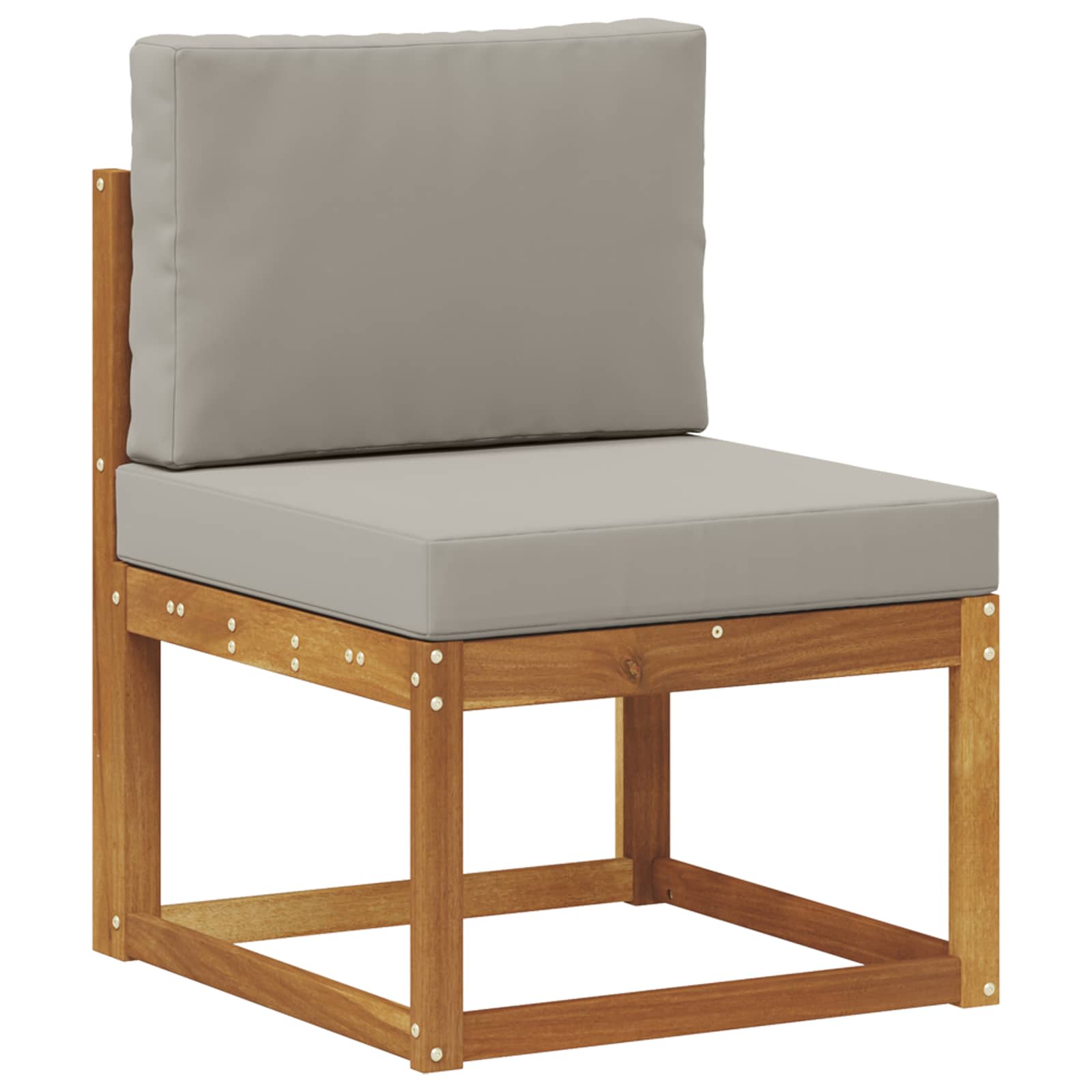 Set vanjskih sofa 5 kom. Prirodna i svjetlosiva Poliester