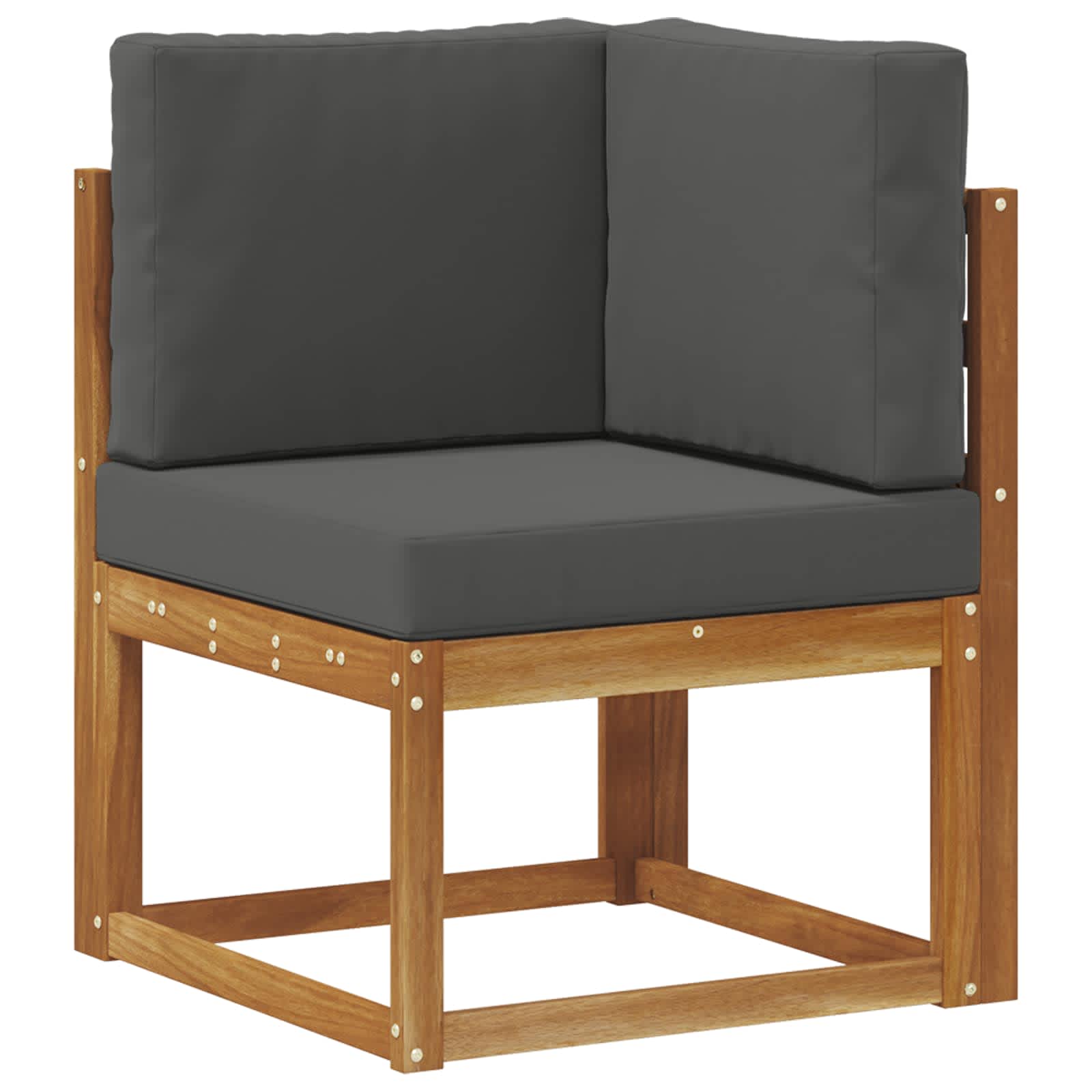 Set vanjskih sofa 8 pcs Prirodna i antracit Poliester