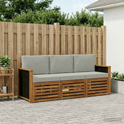 Setovi sofa s jastukom 3 pcs Čvrsto drvo akacije