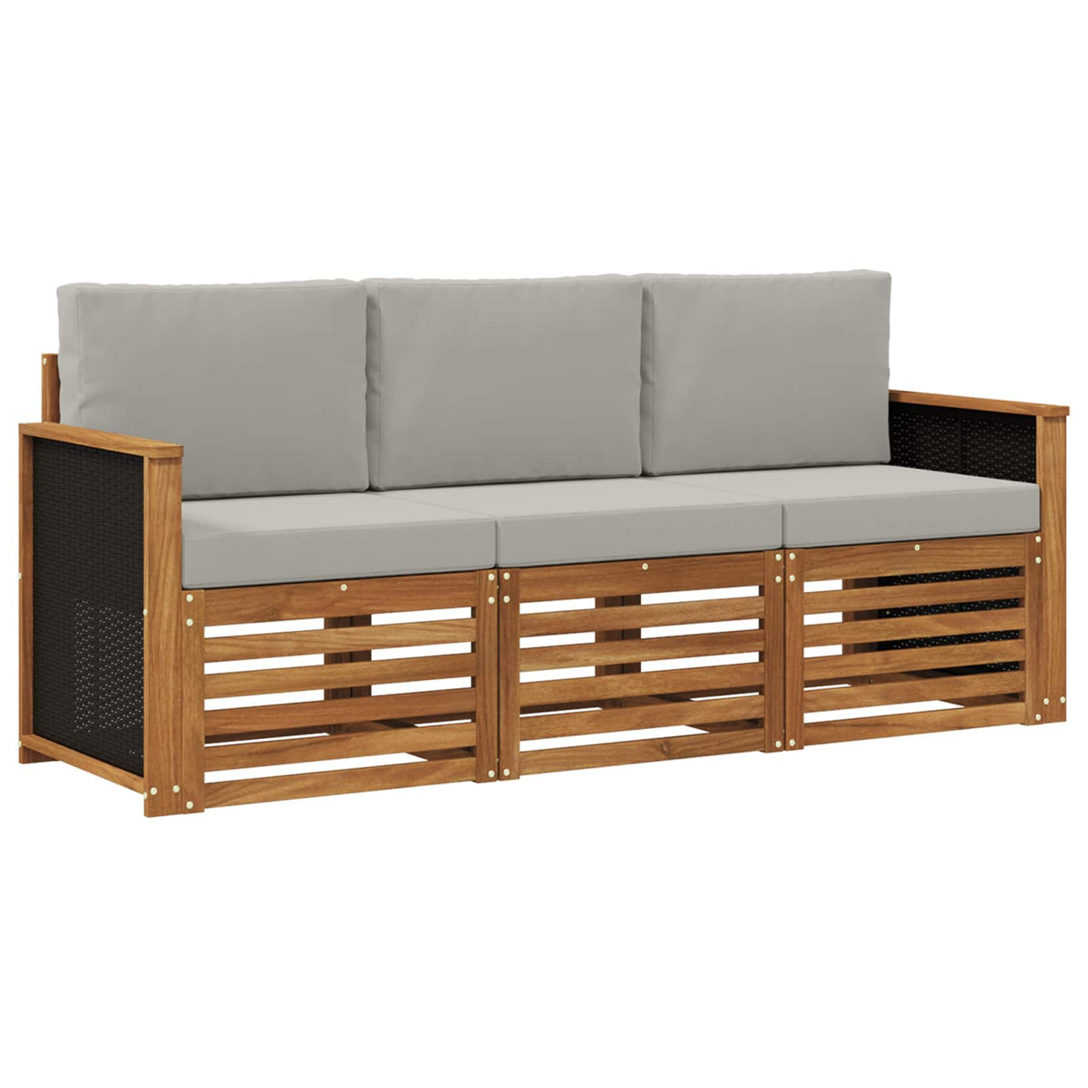Setovi sofa s jastukom 3 pcs Čvrsto drvo akacije